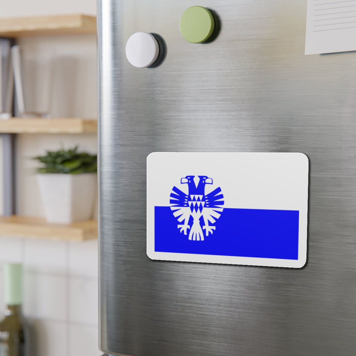 Flag of Arnhem the capital city of the largest province of Gelderland Netherlands - Die-Cut Magnet-The Sticker Space