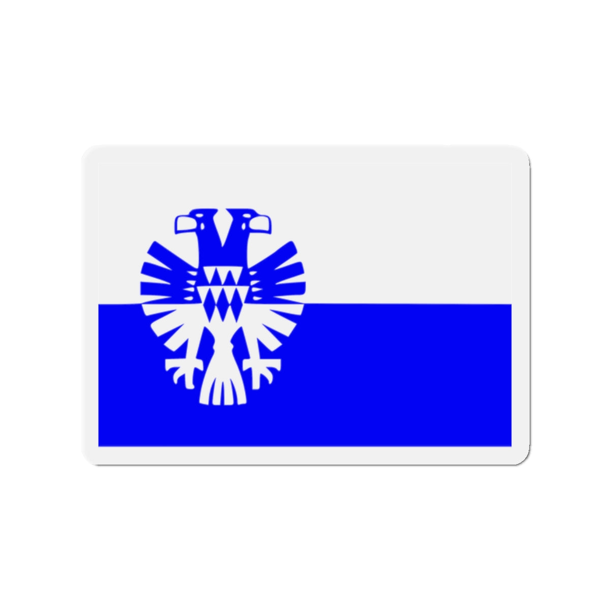 Flag of Arnhem the capital city of the largest province of Gelderland Netherlands - Die-Cut Magnet-2" x 2"-The Sticker Space