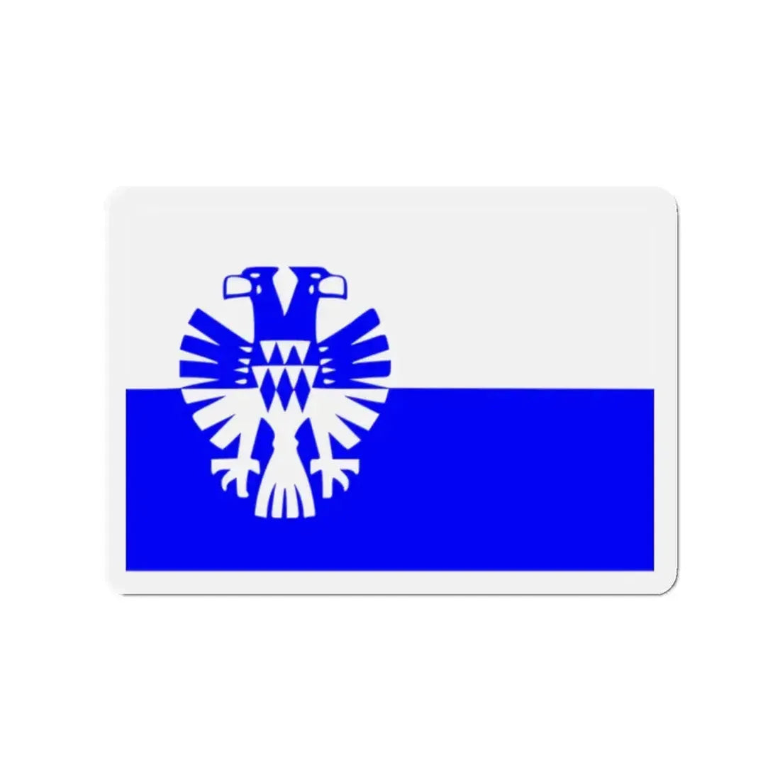 Flag of Arnhem the capital city of the largest province of Gelderland Netherlands - Refrigerator Magnet 2 Inch - The Sticker Space
