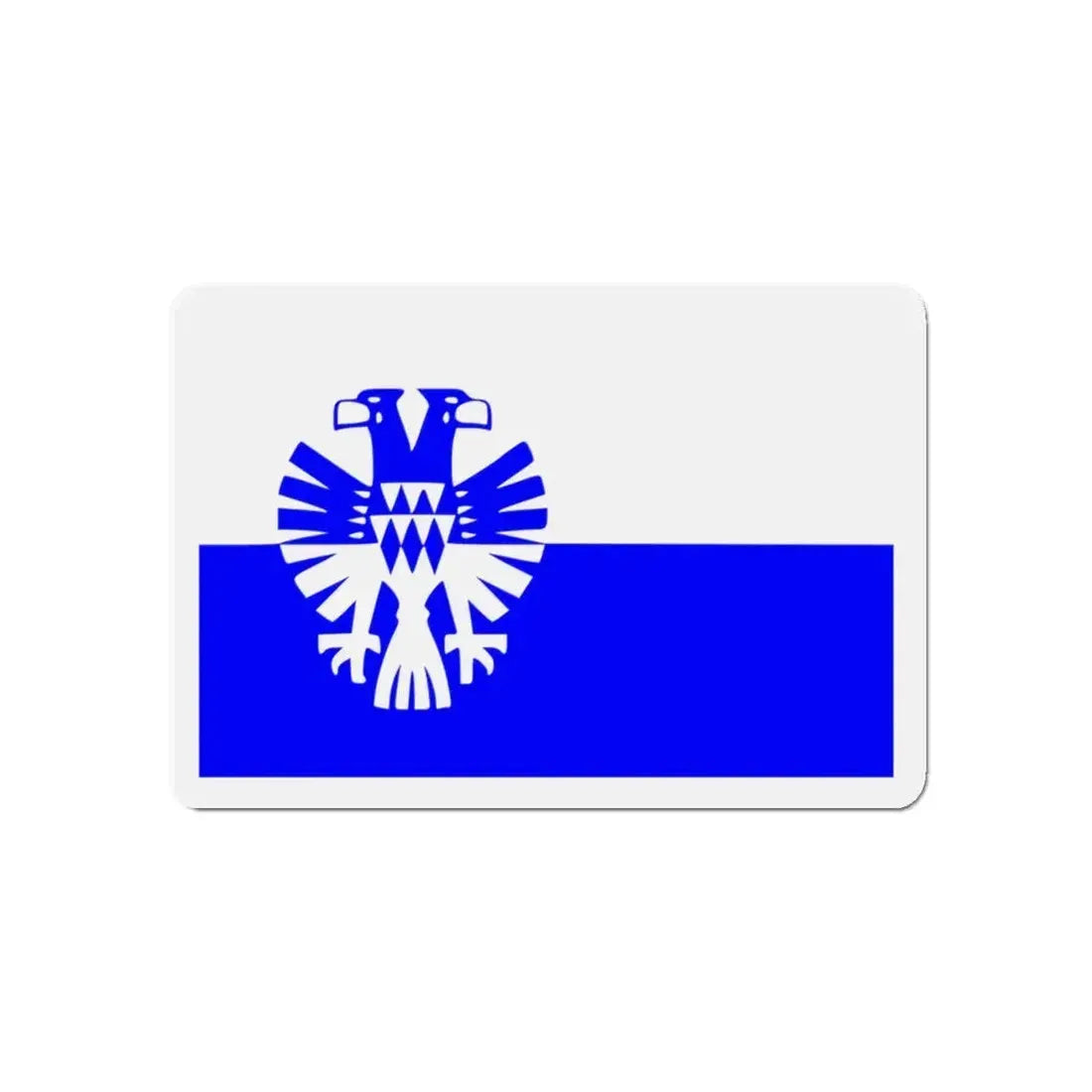 Flag of Arnhem the capital city of the largest province of Gelderland Netherlands - Refrigerator Magnet 5 Inch - The Sticker Space