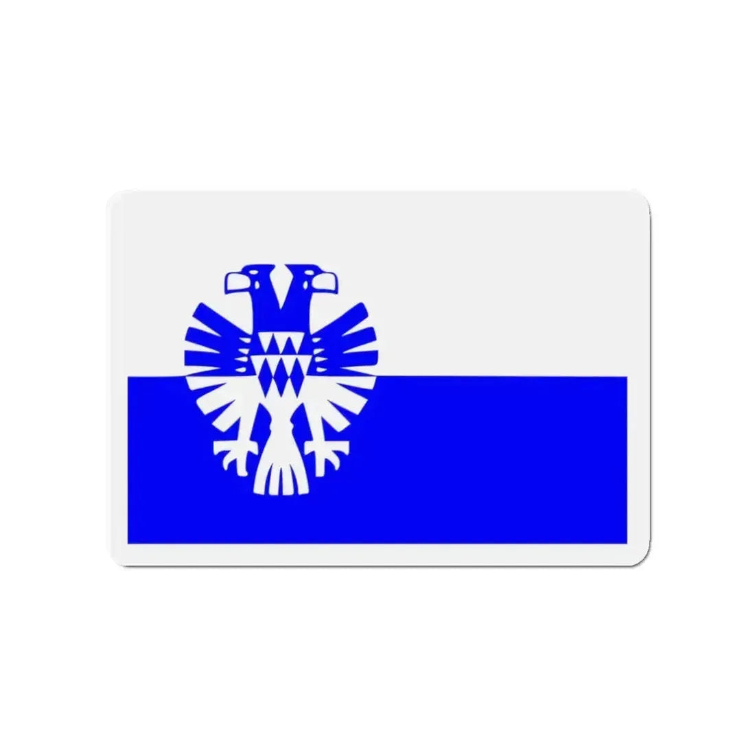 Flag of Arnhem the capital city of the largest province of Gelderland Netherlands - Refrigerator Magnet - The Sticker Space