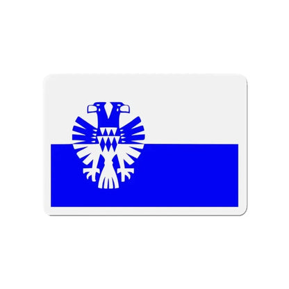 Flag of Arnhem the capital city of the largest province of Gelderland Netherlands - Refrigerator Magnet - The Sticker Space