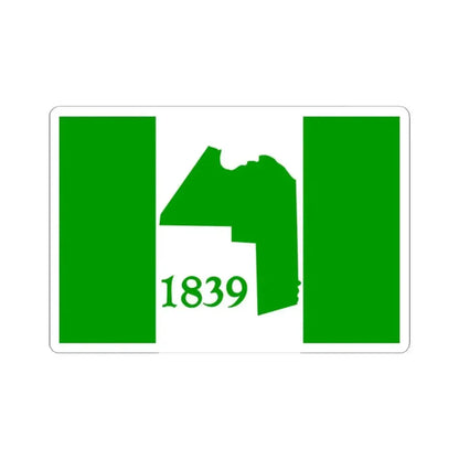 Flag of Aroostook County Maine (United States) STICKER Vinyl Kiss-Cut Decal 2 Inch White - The Sticker Space