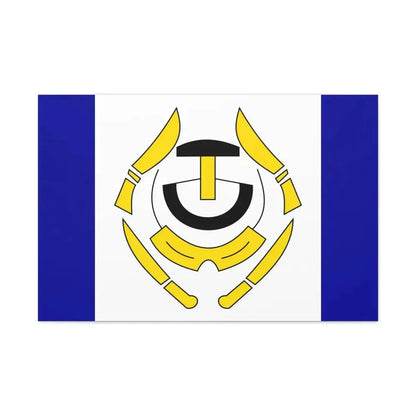 Flag of Arviat Canada - Canvas Wall Art 36" x 24" 1.25" - The Sticker Space