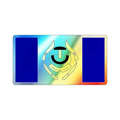 Flag of Arviat Canada Holographic STICKER Die-Cut Vinyl Decal 5 Inch - The Sticker Space