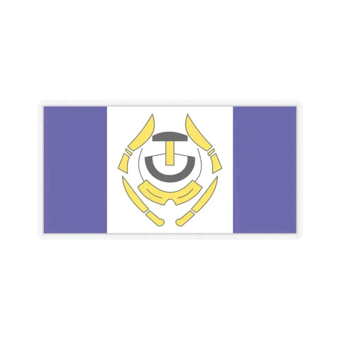 Flag of Arviat Canada - STICKER Vinyl Kiss-Cut Decal 2 Inch Transparent - The Sticker Space