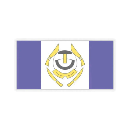 Flag of Arviat Canada - STICKER Vinyl Kiss-Cut Decal 2 Inch Transparent - The Sticker Space