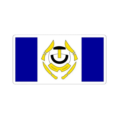 Flag of Arviat (Canada) STICKER Vinyl Kiss-Cut Decal 4 Inch White - The Sticker Space