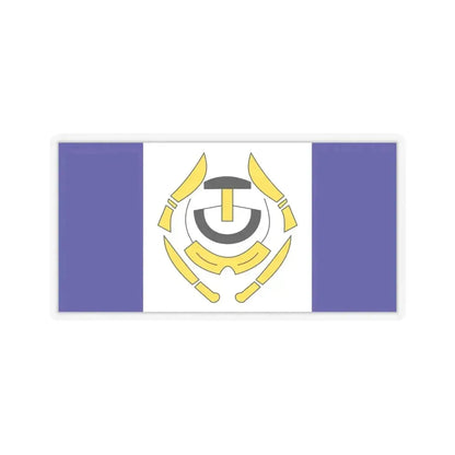 Flag of Arviat Canada - STICKER Vinyl Kiss-Cut Decal 6 Inch Transparent - The Sticker Space