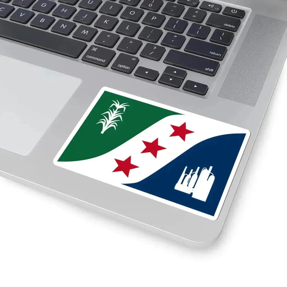 Flag of Ascension Parish Louisiana (United States) STICKER Vinyl Kiss-Cut Decal - The Sticker Space