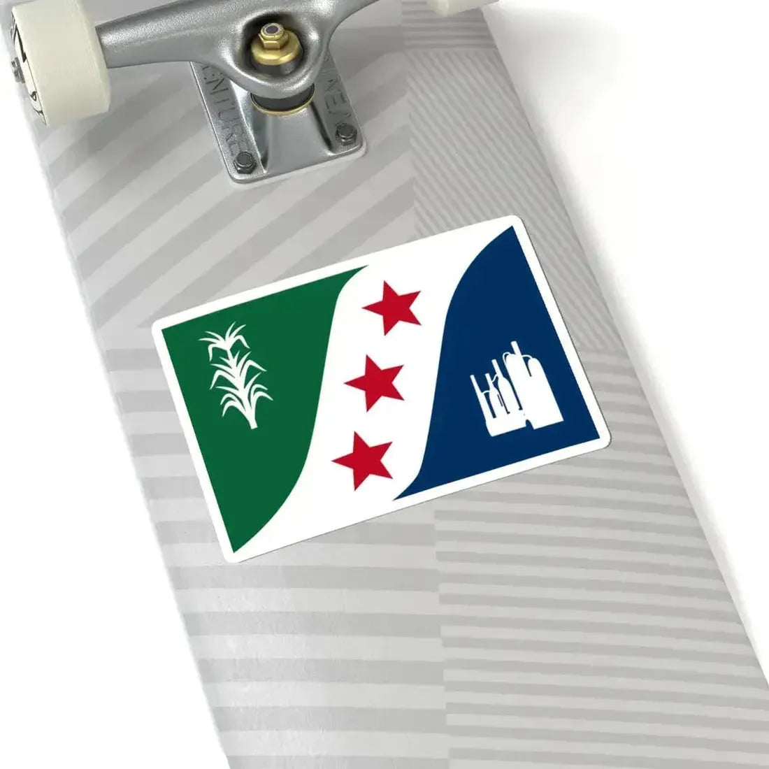 Flag of Ascension Parish Louisiana (United States) STICKER Vinyl Kiss-Cut Decal - The Sticker Space