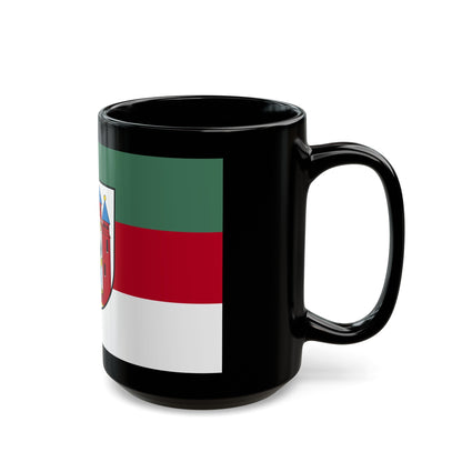 Flag of Aschaffenburg 2 Germany - Black Coffee Mug-The Sticker Space