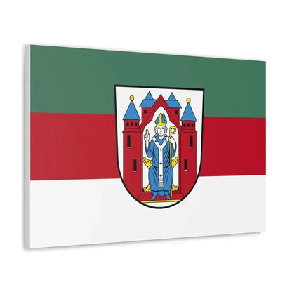 Flag of Aschaffenburg 2 Germany - Canvas Wall Art - The Sticker Space