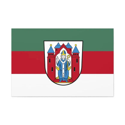 Flag of Aschaffenburg 2 Germany - Canvas Wall Art - The Sticker Space