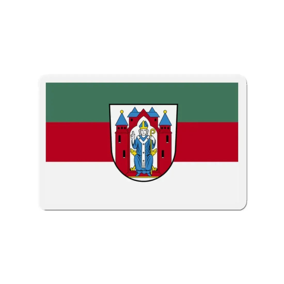 Flag of Aschaffenburg 2 Germany - Refrigerator Magnet 2 Inch - The Sticker Space