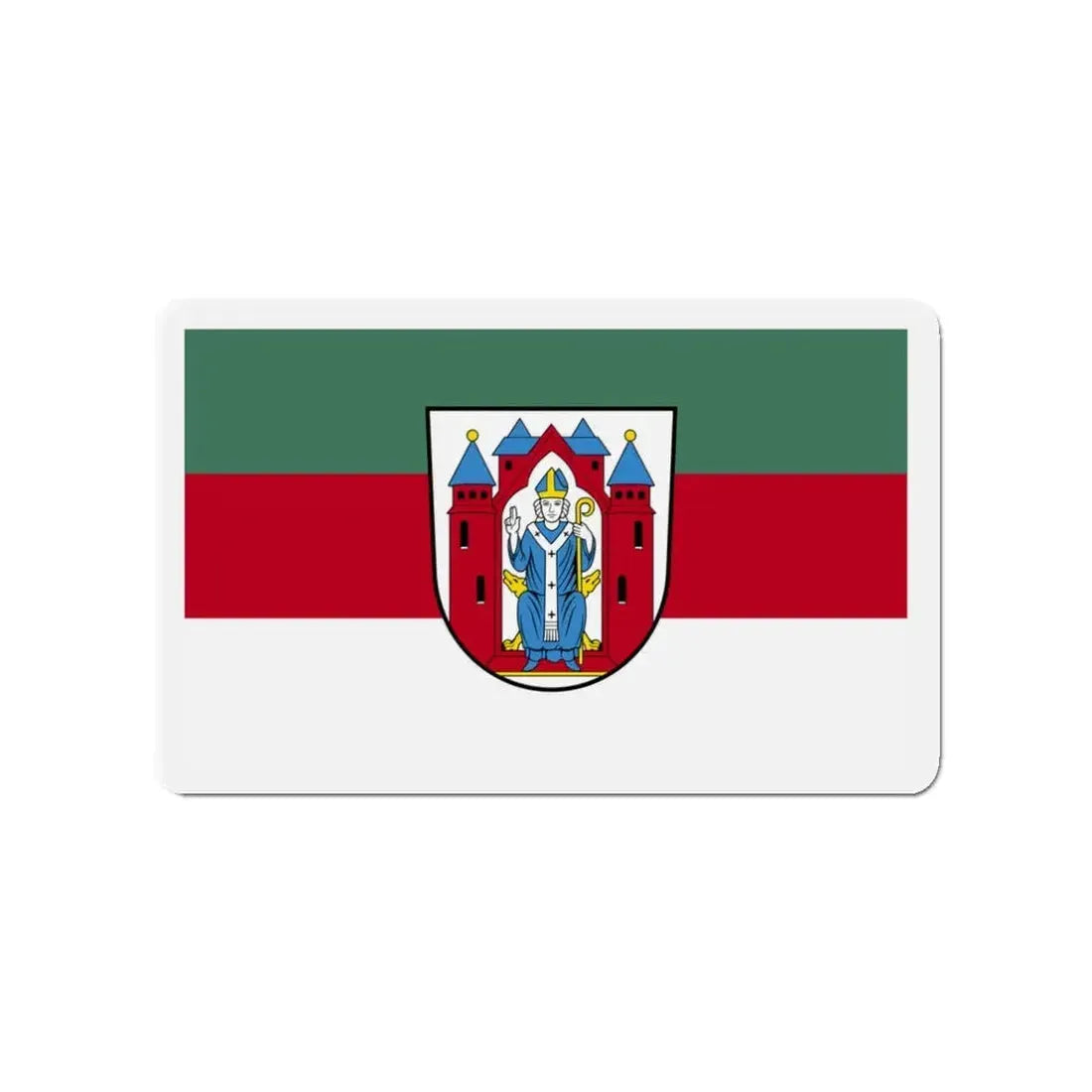 Flag of Aschaffenburg 2 Germany - Refrigerator Magnet 3 Inch - The Sticker Space