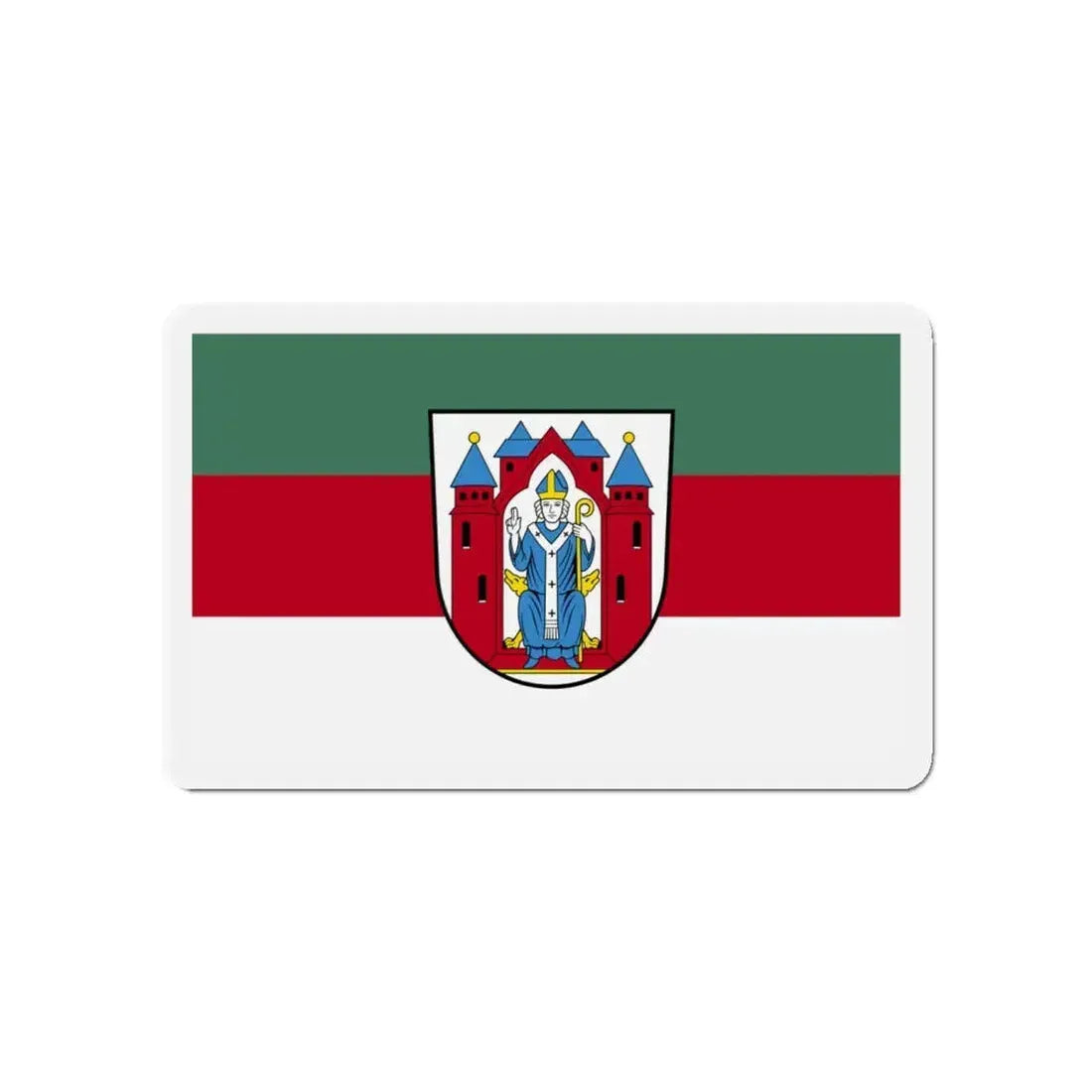 Flag of Aschaffenburg 2 Germany - Refrigerator Magnet 4 Inch - The Sticker Space