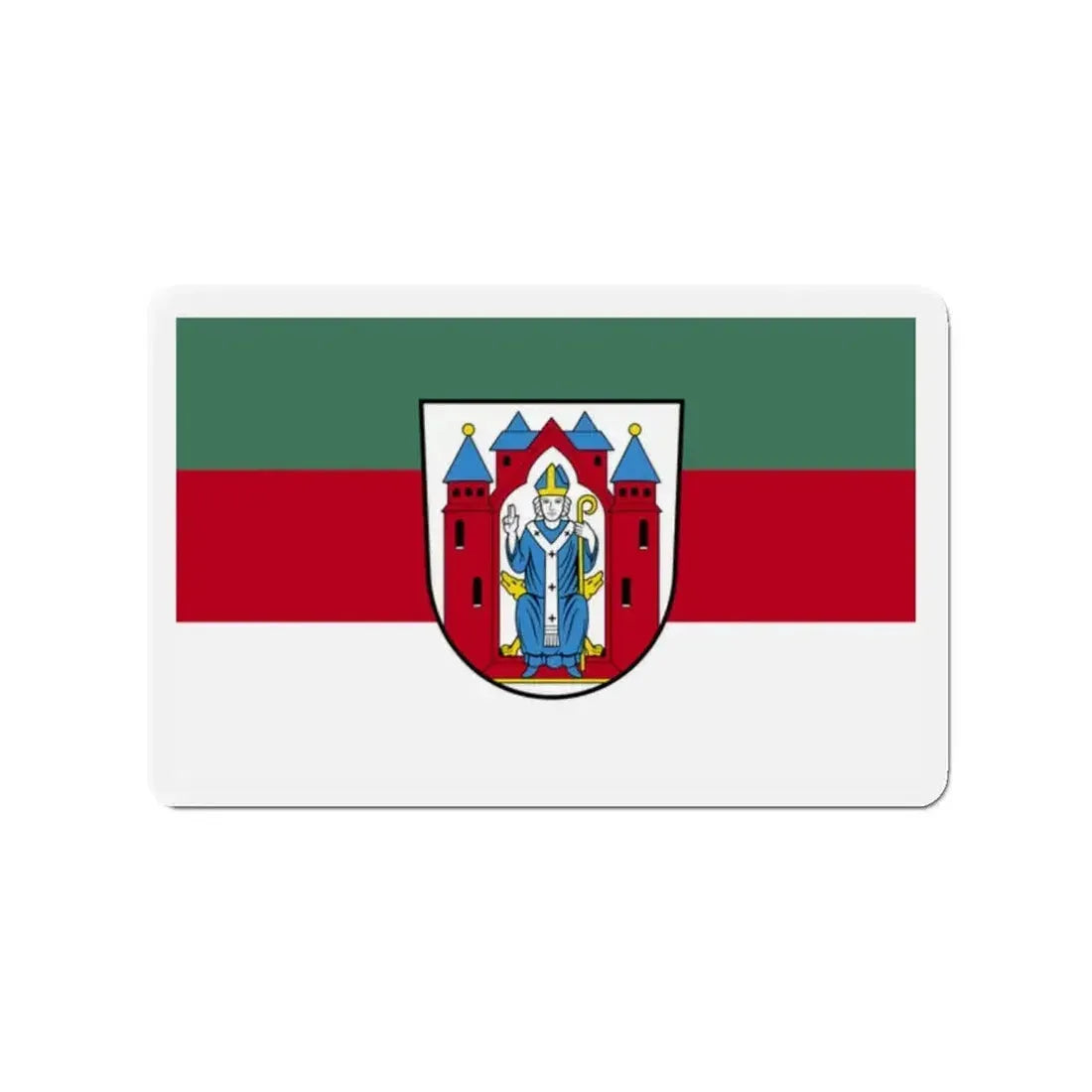 Flag of Aschaffenburg 2 Germany - Refrigerator Magnet - The Sticker Space