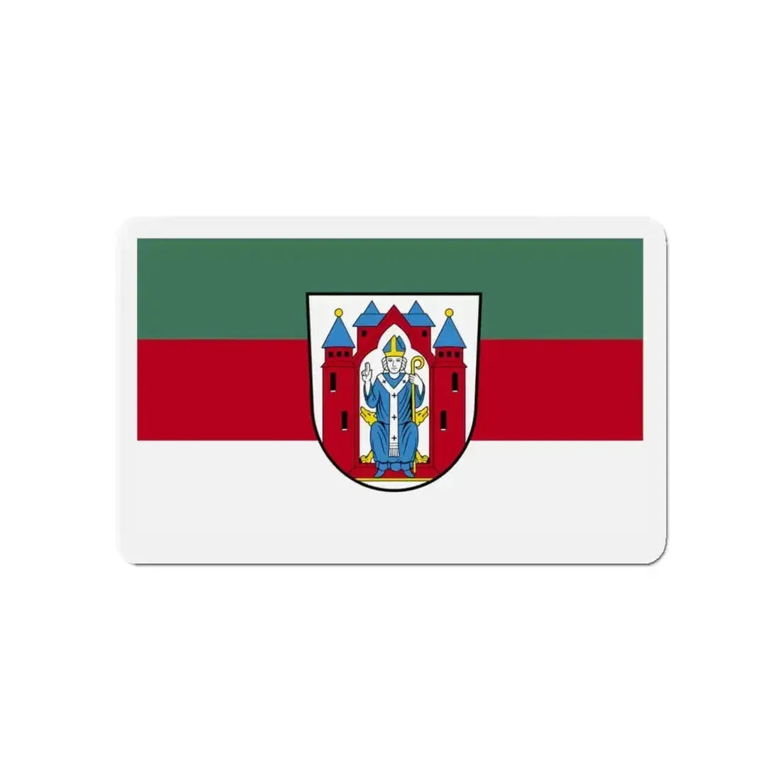 Flag of Aschaffenburg 2 Germany - Refrigerator Magnet - The Sticker Space