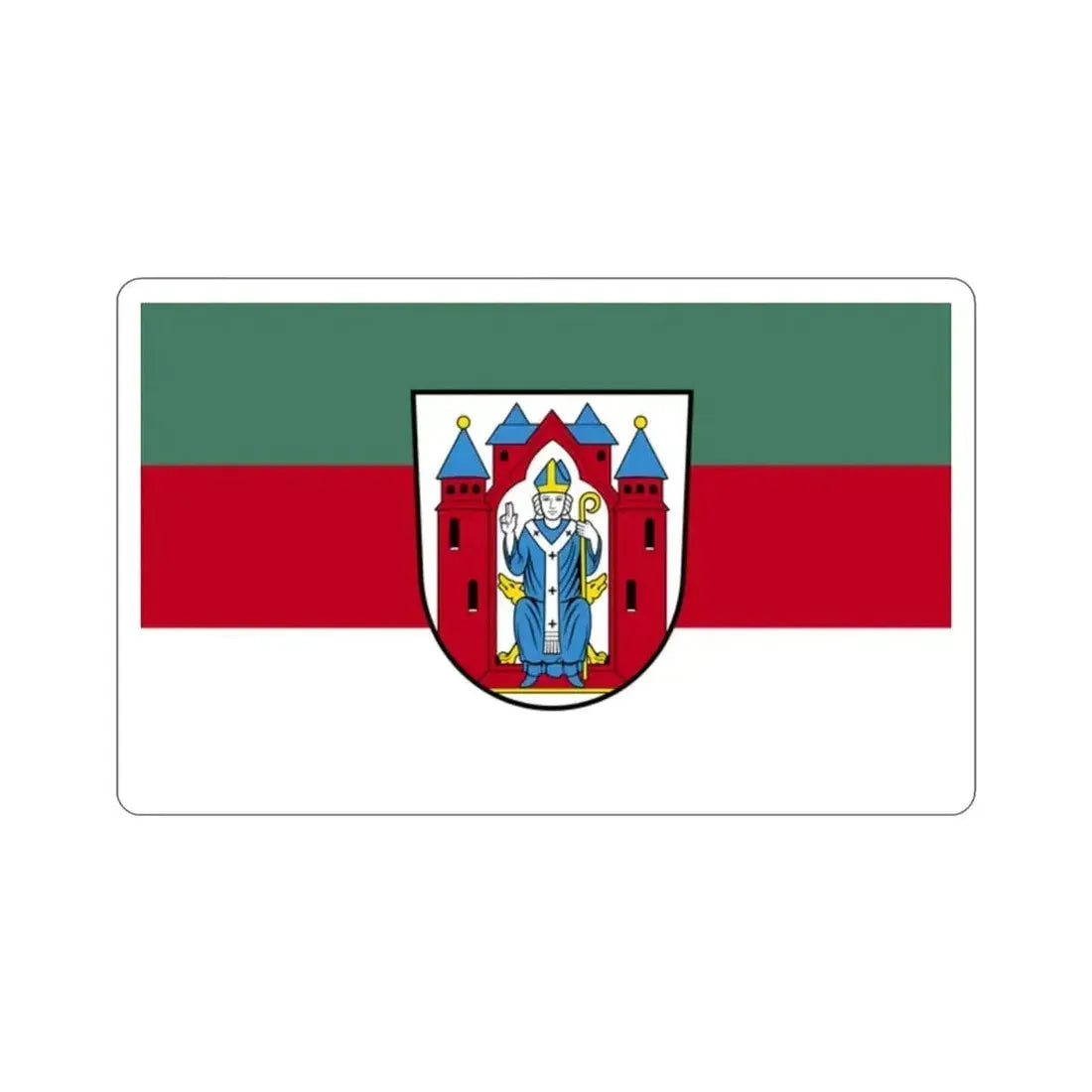 Flag of Aschaffenburg 2 Germany STICKER Vinyl Die-Cut Decal 2 Inch - The Sticker Space