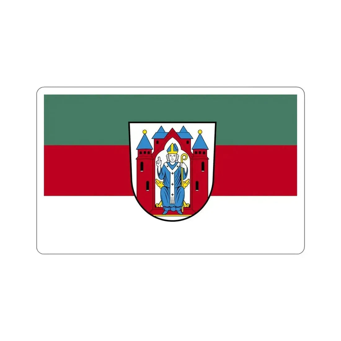 Flag of Aschaffenburg 2 Germany STICKER Vinyl Die-Cut Decal - The Sticker Space