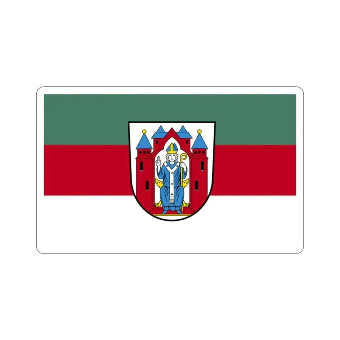 Flag of Aschaffenburg 2 Germany STICKER Vinyl Die-Cut Decal - The Sticker Space