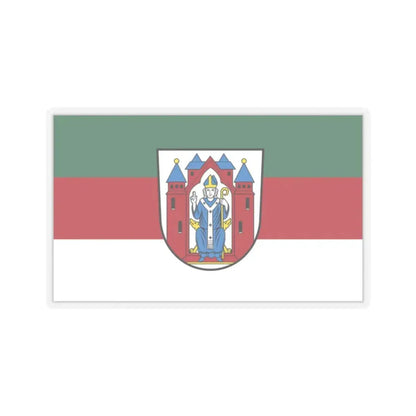 Flag of Aschaffenburg 2 Germany - STICKER Vinyl Kiss-Cut Decal 2 Inch Transparent - The Sticker Space