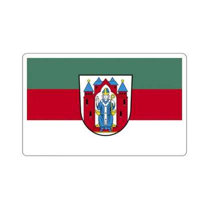 Flag of Aschaffenburg 2 Germany - STICKER Vinyl Kiss-Cut Decal 2 Inch White - The Sticker Space