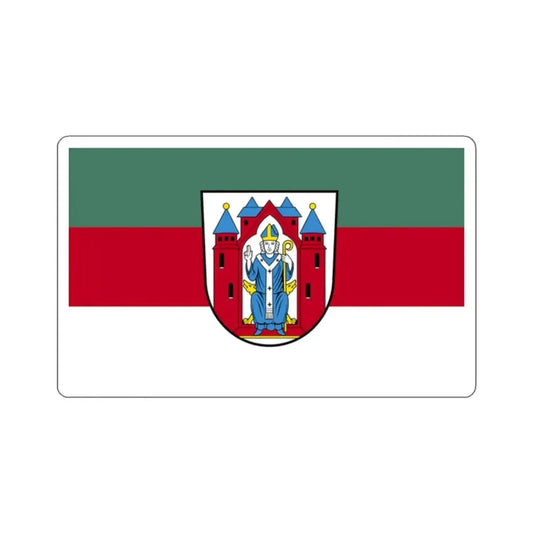 Flag of Aschaffenburg 2 Germany - STICKER Vinyl Kiss-Cut Decal 2 Inch White - The Sticker Space