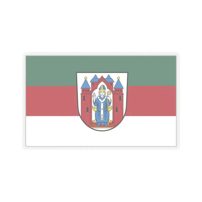 Flag of Aschaffenburg 2 Germany - STICKER Vinyl Kiss-Cut Decal 3 Inch Transparent - The Sticker Space