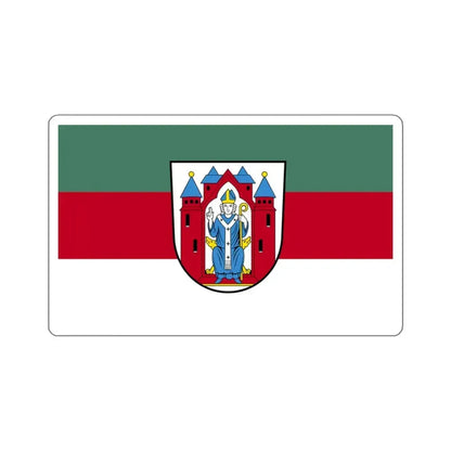 Flag of Aschaffenburg 2 Germany - STICKER Vinyl Kiss-Cut Decal 3 Inch White - The Sticker Space