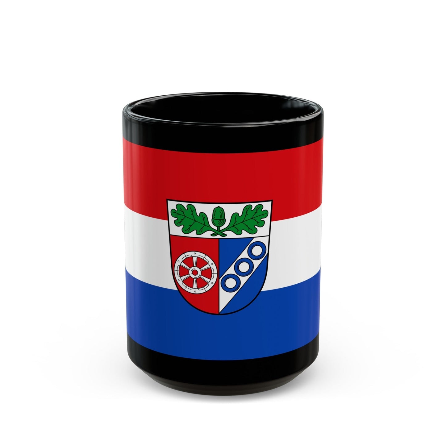 Flag of Aschaffenburg Germany - Black Coffee Mug-15oz-The Sticker Space