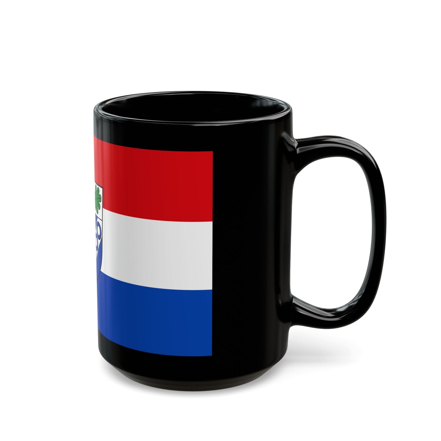 Flag of Aschaffenburg Germany - Black Coffee Mug-The Sticker Space