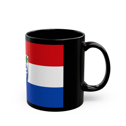 Flag of Aschaffenburg Germany - Black Coffee Mug-The Sticker Space