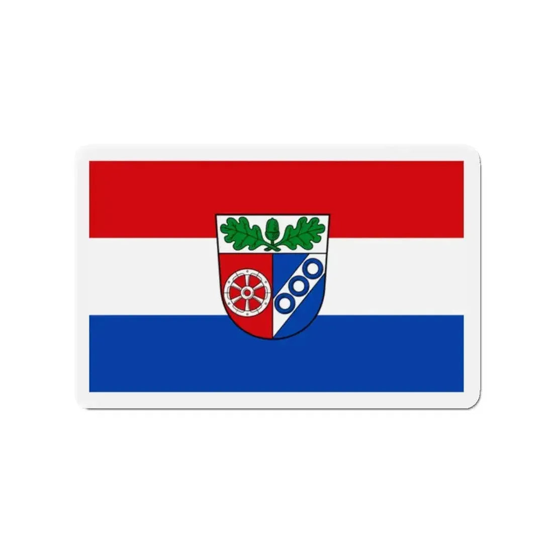 Flag of Aschaffenburg Germany - Refrigerator Magnet - The Sticker Space