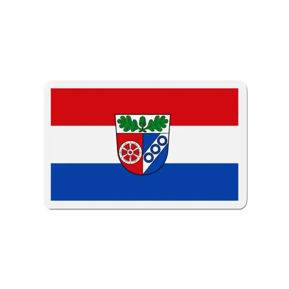 Flag of Aschaffenburg Germany - Refrigerator Magnet - The Sticker Space