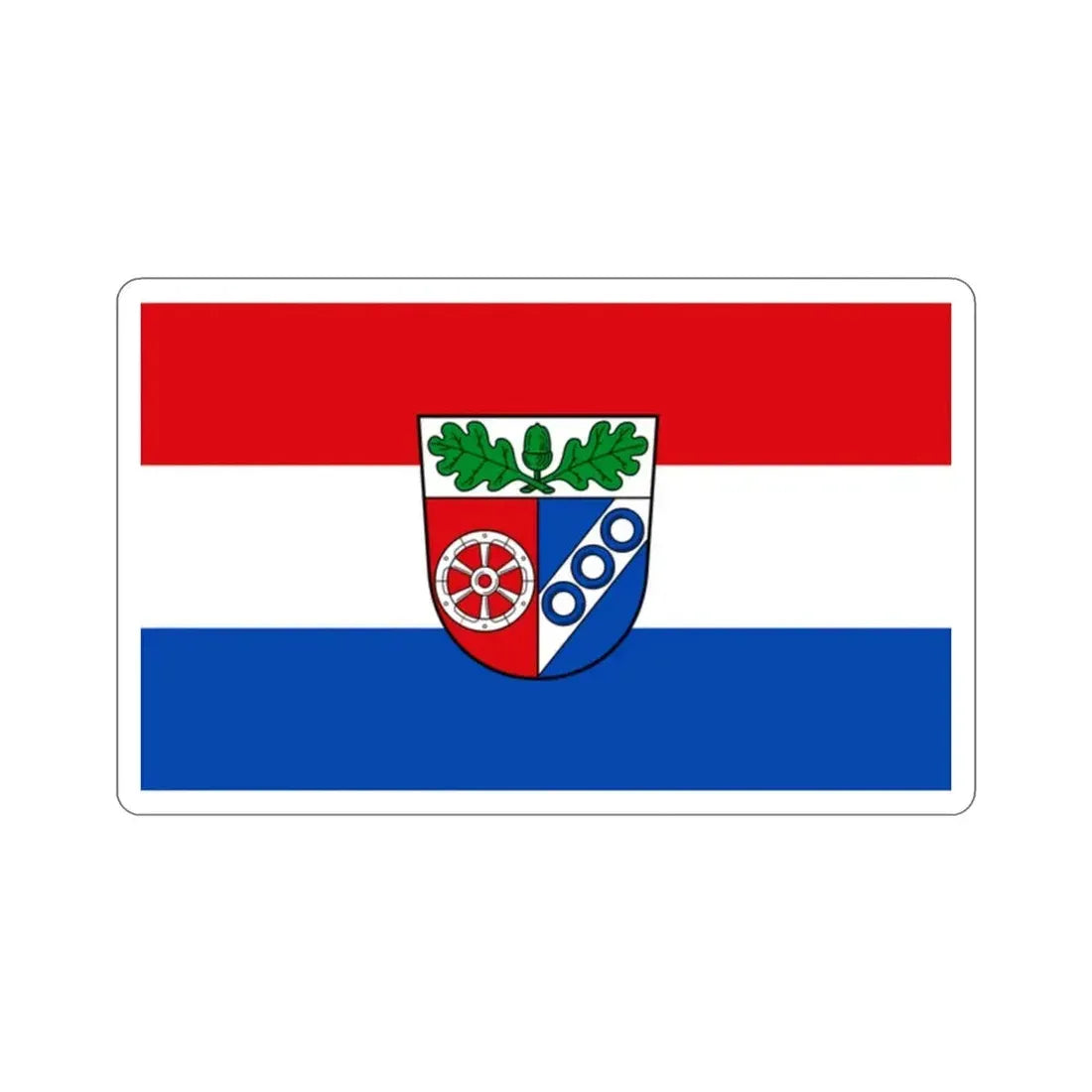 Flag of Aschaffenburg Germany STICKER Vinyl Die-Cut Decal - The Sticker Space