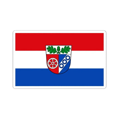 Flag of Aschaffenburg Germany - STICKER Vinyl Kiss-Cut Decal 2 Inch White - The Sticker Space