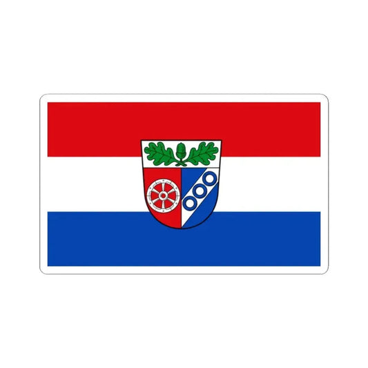 Flag of Aschaffenburg Germany - STICKER Vinyl Kiss-Cut Decal 2 Inch White - The Sticker Space
