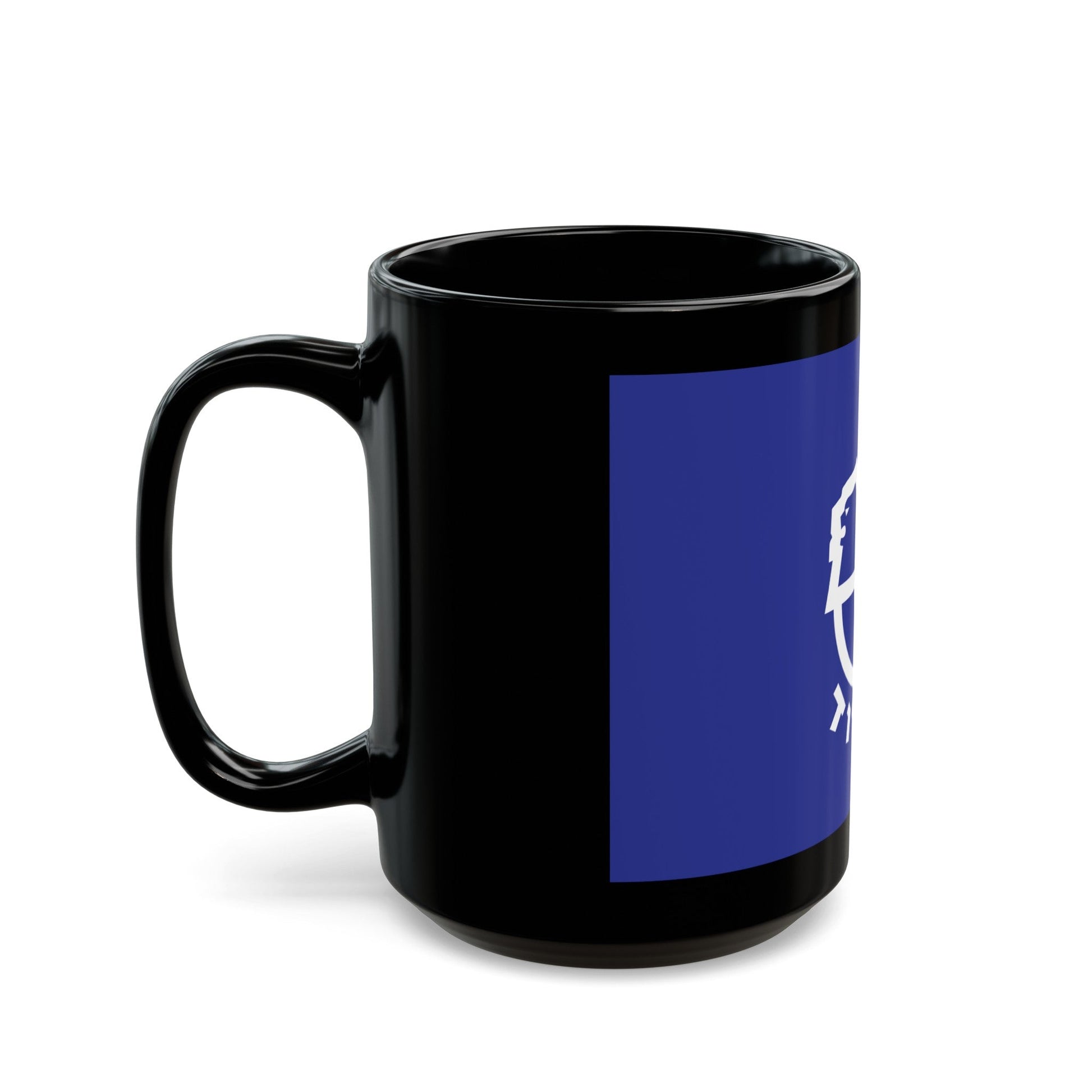 Flag of Ashdod Israel - Black Coffee Mug-The Sticker Space