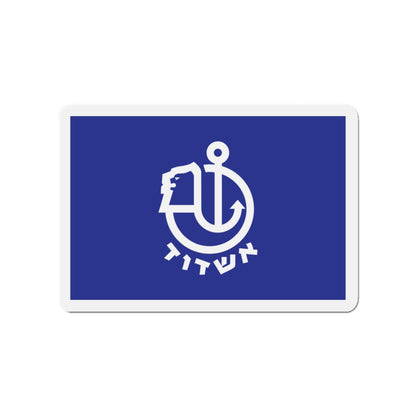 Flag of Ashdod Israel - Die-Cut Magnet-3" x 3"-The Sticker Space