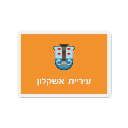 Flag of Ashkelon Israel - Die-Cut Magnet-2" x 2"-The Sticker Space