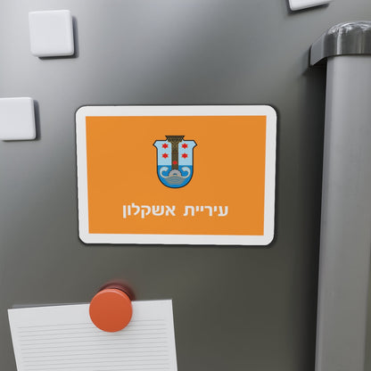 Flag of Ashkelon Israel - Die-Cut Magnet-The Sticker Space