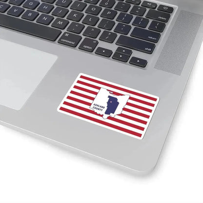 Flag of Ashland County Ohio (United States) STICKER Vinyl Kiss-Cut Decal - The Sticker Space