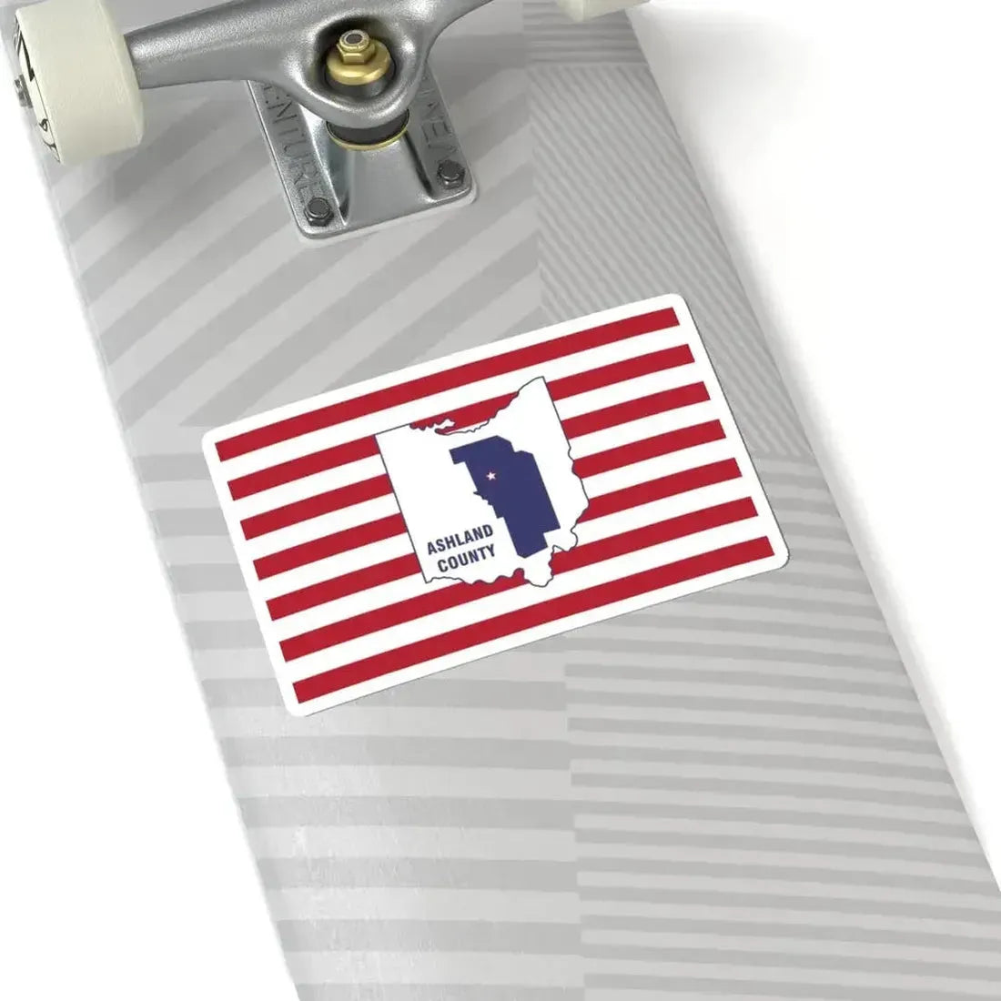 Flag of Ashland County Ohio (United States) STICKER Vinyl Kiss-Cut Decal - The Sticker Space