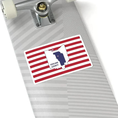 Flag of Ashland County Ohio (United States) STICKER Vinyl Kiss-Cut Decal - The Sticker Space