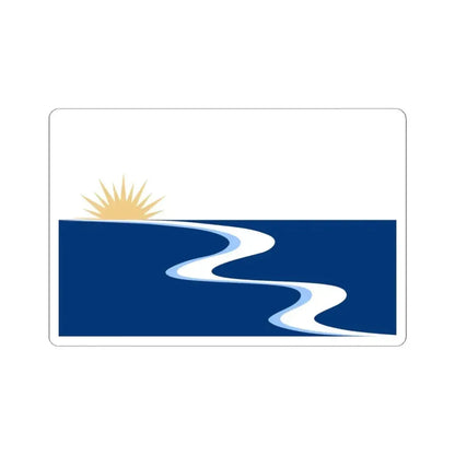 Flag of Ashland Nebraska (United States) STICKER Vinyl Kiss-Cut Decal 3 Inch White - The Sticker Space