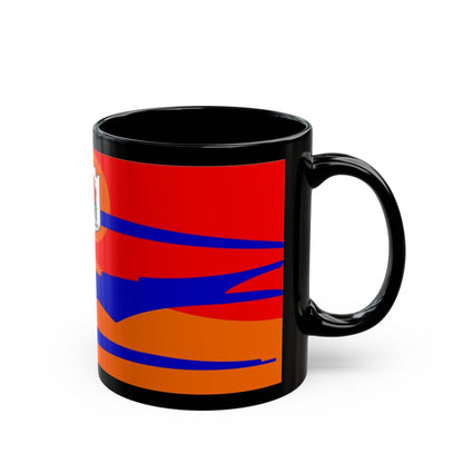 Flag of Ashtarak Armenia - Black Coffee Mug-The Sticker Space