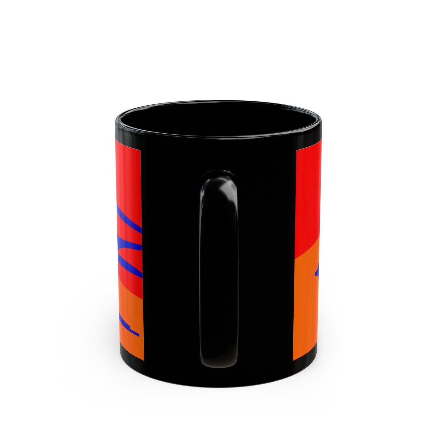 Flag of Ashtarak Armenia - Black Coffee Mug-The Sticker Space