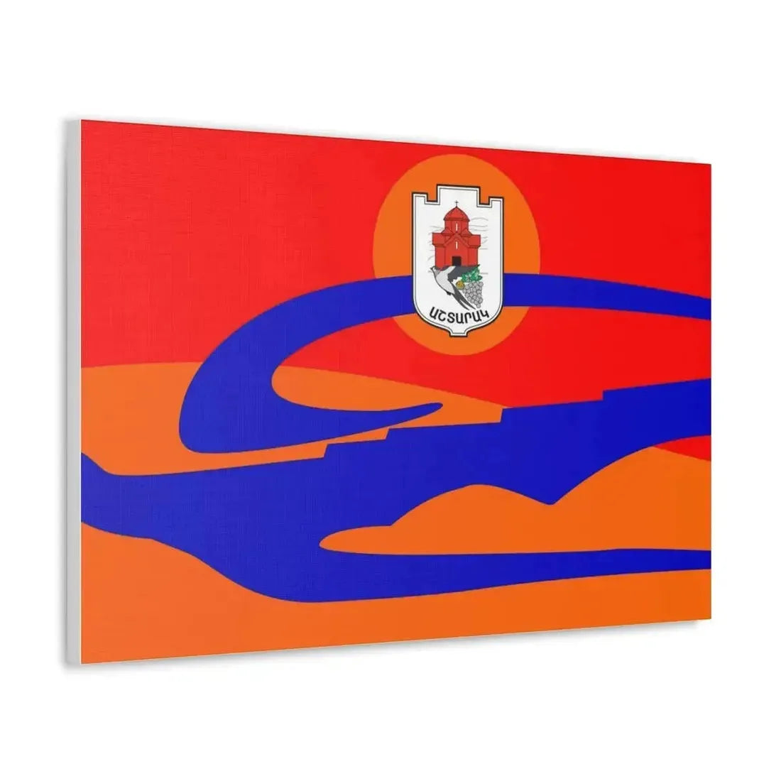 Flag of Ashtarak Armenia - Canvas Wall Art - The Sticker Space